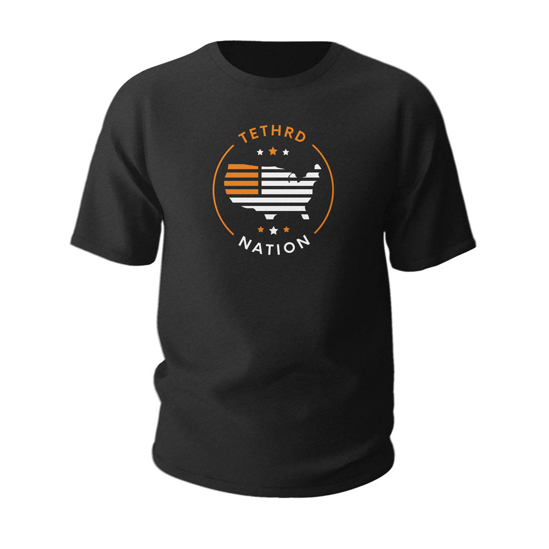 Tethrd Nation Circle Logo Tee